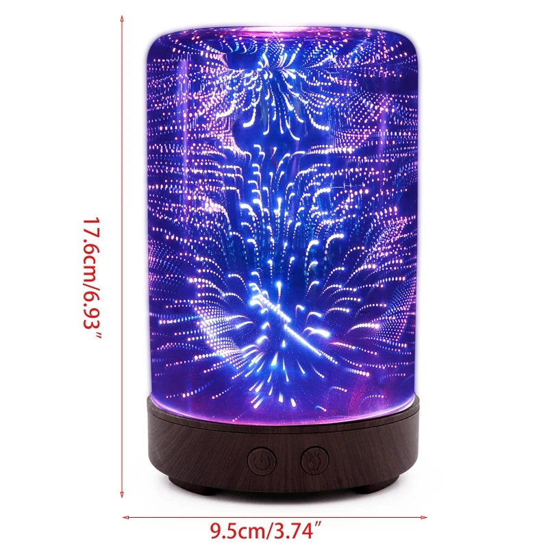 Essential Oil Diffuser Humidifier 100ML Glass Aromatherpy Diffusers 7 Color LED Lights Changing for Home Bedroom Office
Essential Oil Diffuser Humidifier 100ML Glass Aromatherpy Diffusers 7 Color LED Lights Changing for Home Bedroom Office