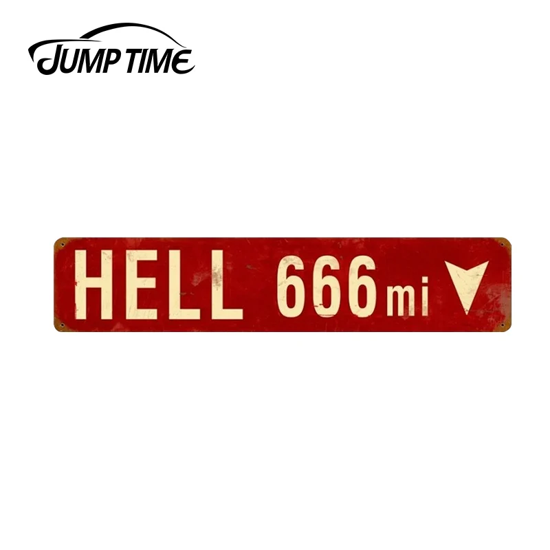 JumpTime 13 см x 2 6 Ретро ад 666 миль винил JDM наклейки машина бампер окно акрилатовые для