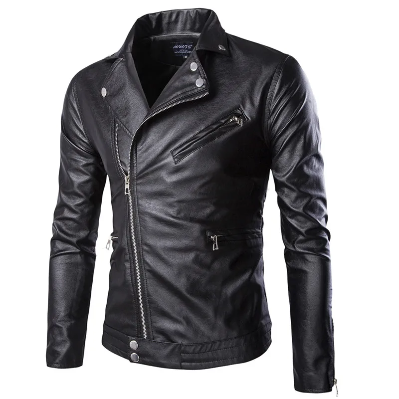 New Motorcycle PU Leather Jacket 2021 Spring Fashion Men's Lapel Zipper Leather Jacket Solid Color Men's Clothing Leather Jacket
New Motorcycle PU Leather Jacket 2021 Spring Fashion Men's Lapel Zipper Leather Jacket Solid Color Men's Clothing Leather Jacket