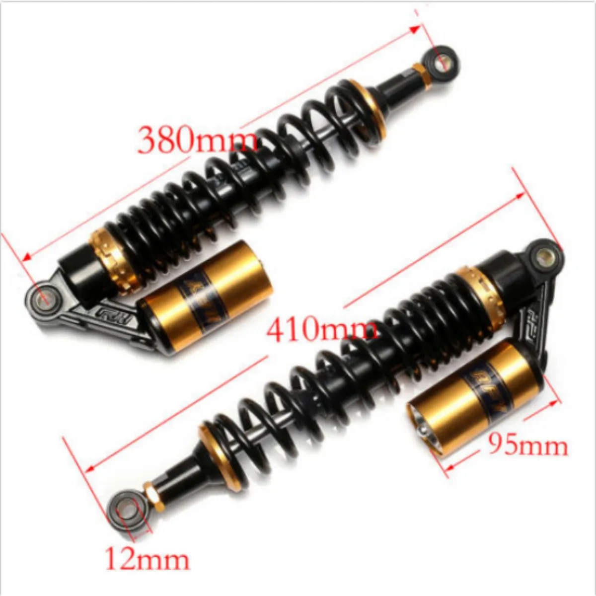 380mm Motorcycle Air Shock Absorber Rear Suspension Scooter Dirt Bike Gokart Quad ATV Universal For Honda/Yamaha/Suzuki
380mm Motorcycle Air Shock Absorber Rear Suspension Scooter Dirt Bike Gokart Quad ATV Universal For Honda/Yamaha/Suzuki