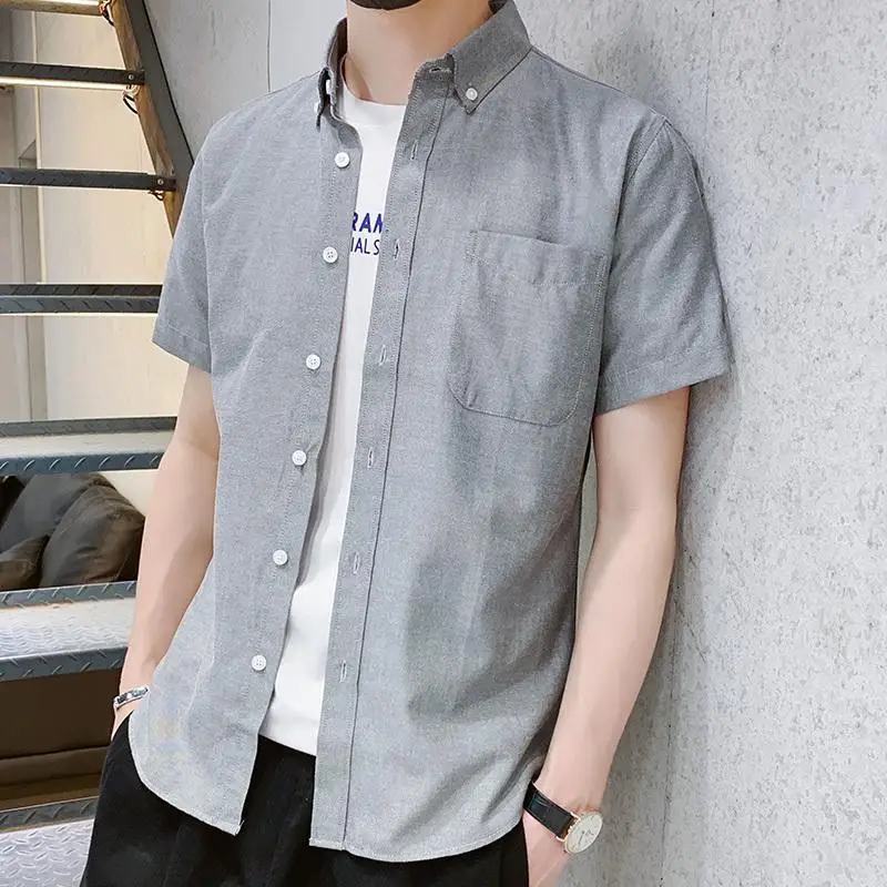 LUX ANGNER Summer New Casual Shirts For Men Short Sleeve Turn Down Collar Slim Shirt Men 2021 Trend Handsome Shirt Male Tops
LUX ANGNER Summer New Casual Shirts For Men Short Sleeve Turn Down Collar Slim Shirt Men 2021 Trend Handsome Shirt Male Tops
