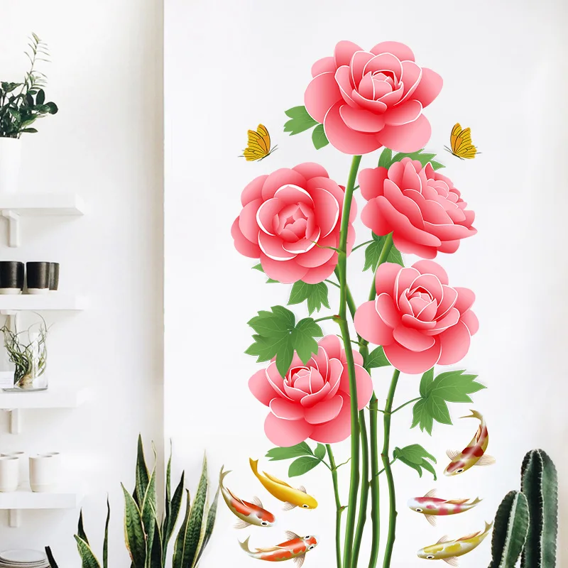 Romantic Rose Flower 3D Wall Sticker Home Decor Living Room Bedroom Kitchen Flower Shop Decals Room Decoration Accessories
Romantic Rose Flower 3D Wall Sticker Home Decor Living Room Bedroom Kitchen Flower Shop Decals Room Decoration Accessories
