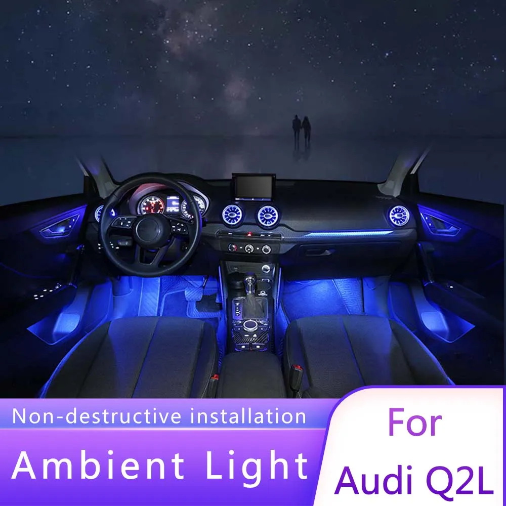 Для Audi Q2L 2018-2020 года, 10 цветов синхронизации окружасветильник, воздушный выход турбины, модификация интерьера
Для Audi Q2L 2018-2020 года, 10 цветов синхронизации окружасветильник, воздушный выход турбины, модификация интерьера
