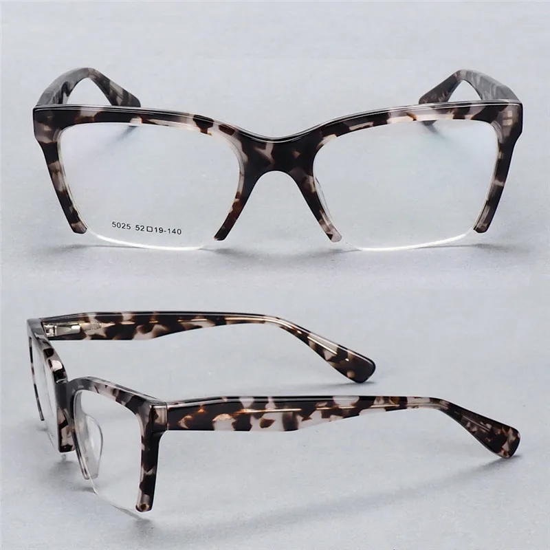 Half Rim Acetate Glasses Frame Vintage Women Optical Eyewear Brand Designer Goggle Clear Lens Retro Myopia Eyeglasses Men
Half Rim Acetate Glasses Frame Vintage Women Optical Eyewear Brand Designer Goggle Clear Lens Retro Myopia Eyeglasses Men