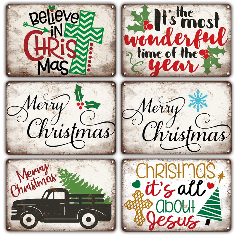 Retro Christmas Metal Signs Gift Home Room Decor Vintage New Years Tin Plate sign Santa Claus Poster Sweet Home Wall Decoration
Retro Christmas Metal Signs Gift Home Room Decor Vintage New Years Tin Plate sign Santa Claus Poster Sweet Home Wall Decoration