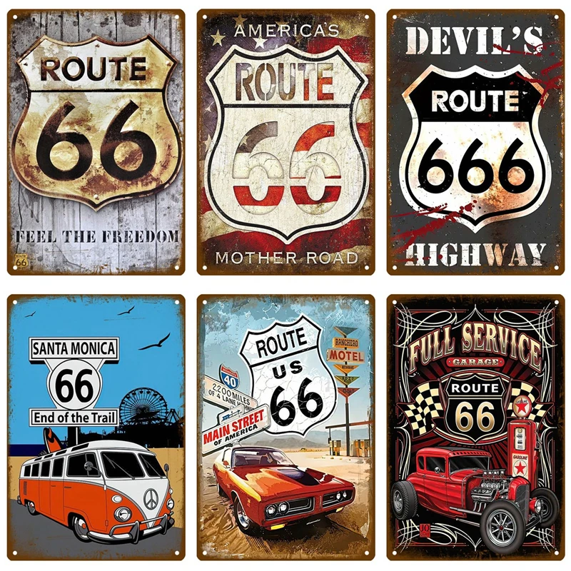 Металлическая табличка Route 66, металлический плакат для дома, Оловянная табличка, настенные плакаты, винтажный Ретро эстетический декор для ...
Металлическая табличка Route 66, металлический плакат для дома, Оловянная табличка, настенные плакаты, винтажный Ретро эстетический декор для ...