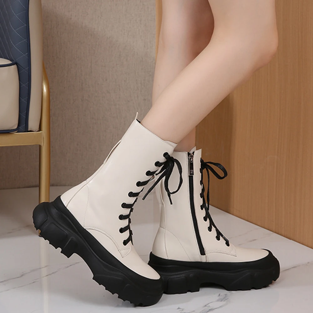 BONJOMARISA New Brand Luxury Designer Platform Chunky Zipper Motorcycle Combat Boots Women High Quality Lace Up Jungle Boots
BONJOMARISA New Brand Luxury Designer Platform Chunky Zipper Motorcycle Combat Boots Women High Quality Lace Up Jungle Boots