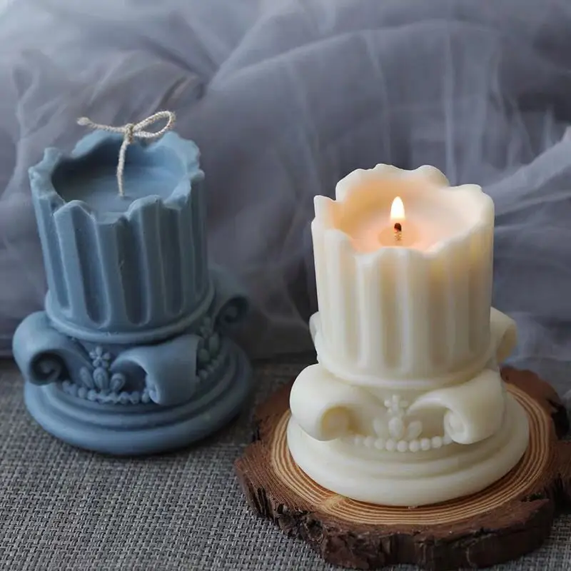 Roman Column Candle Mold Vintage Style Construction Shape Decorative Candle Silicone Molds Handmade Creative Wax Mold
Roman Column Candle Mold Vintage Style Construction Shape Decorative Candle Silicone Molds Handmade Creative Wax Mold