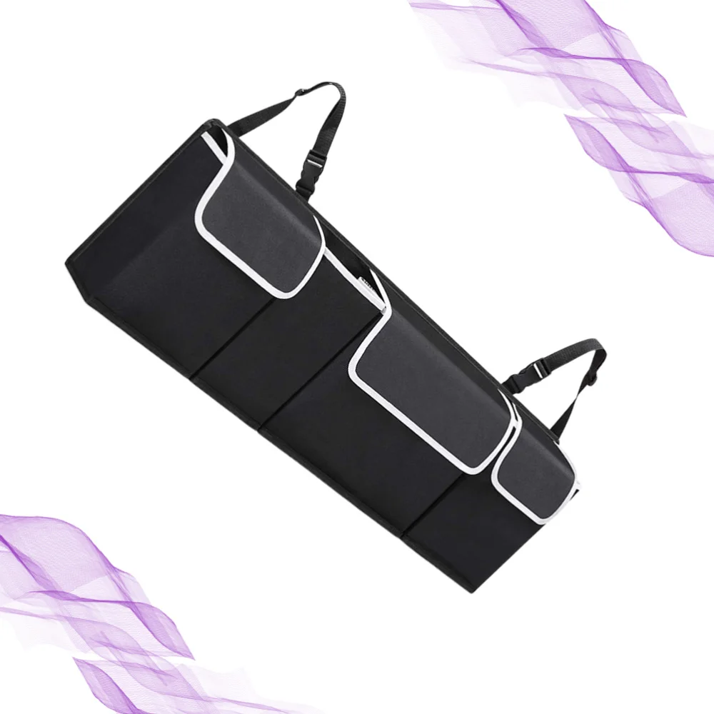 Car Organizer Adjustable Backseat Storage Bag Multi Use Automobile Seat Back Organizers Black (Random Brim Color) 
Car Organizer Adjustable Backseat Storage Bag Multi Use Automobile Seat Back Organizers Black (Random Brim Color)