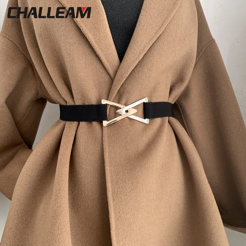 

Triangle belt women's decorative elastic elastic with dress sweater suit waist simple belt versatile fashion girdle x254