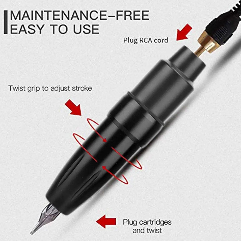 Newest Professional Powerful Motor Tattoo All-in-one Pen For Lining Shader Sunshade Permanent Makeup Artist Tool RCA Interfaces
Newest Professional Powerful Motor Tattoo All-in-one Pen For Lining Shader Sunshade Permanent Makeup Artist Tool RCA Interfaces