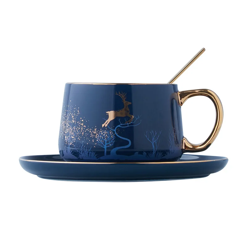 Creative Ceramic Mugs & Cups Handle Gold Cartoon Coffee cup Afternoon Tea Tea cup and saucer Porcelain Drinkware Couple Cup
Creative Ceramic Mugs & Cups Handle Gold Cartoon Coffee cup Afternoon Tea Tea cup and saucer Porcelain Drinkware Couple Cup