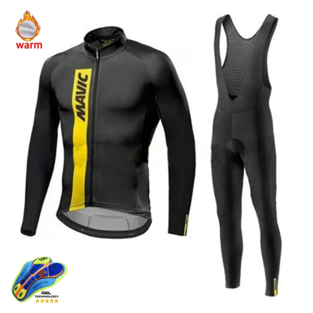 2021 Pro Team Mavic Road Bike Winter Cycling Clothing Thermal Fleece Cycling Jersey Set MTB Cycling Bib Pants Men Ropa Ciclismo
2021 Pro Team Mavic Road Bike Winter Cycling Clothing Thermal Fleece Cycling Jersey Set MTB Cycling Bib Pants Men Ropa Ciclismo
