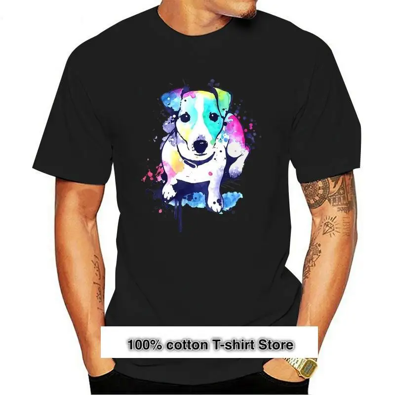 Camisetas a la moda para mujer, Camiseta с принтом acuarela de Jack, Ravel Terrier, Pop Top para mujer 2021
Camisetas a la moda para mujer, Camiseta с принтом acuarela de Jack, Ravel Terrier, Pop Top para mujer 2021