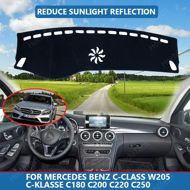 Anti-Slip Anti-UV Mat Dashboard Cover Pad Dashmat Protect Carpet for Mercedes Benz C-Class W205 C-Klasse C180 C200 Accessories
Anti-Slip Anti-UV Mat Dashboard Cover Pad Dashmat Protect Carpet for Mercedes Benz C-Class W205 C-Klasse C180 C200 Accessories