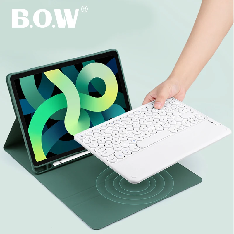 Wireless Bluetooth Keyboard for iPad Air 4 10.9 inch / iPad pro 11 inch 2020, Comfortable Silicon Detachable Case Design
Wireless Bluetooth Keyboard for iPad Air 4 10.9 inch / iPad pro 11 inch 2020, Comfortable Silicon Detachable Case Design