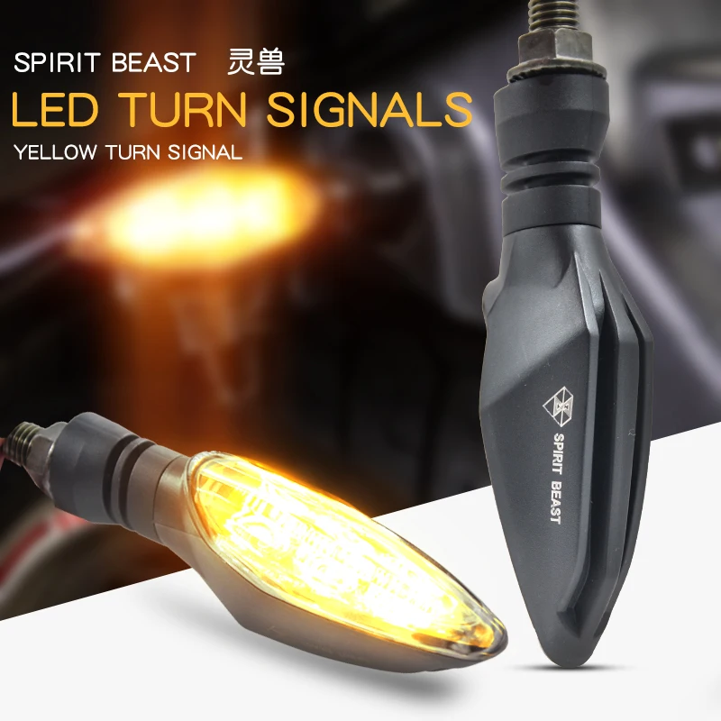 Motorcycle Universal 12V LED Turn Signal Lights For CB650 CB500 NC750 CB400SF CB1300 vt750 Signal Tail Light Accessories
Motorcycle Universal 12V LED Turn Signal Lights For CB650 CB500 NC750 CB400SF CB1300 vt750 Signal Tail Light Accessories