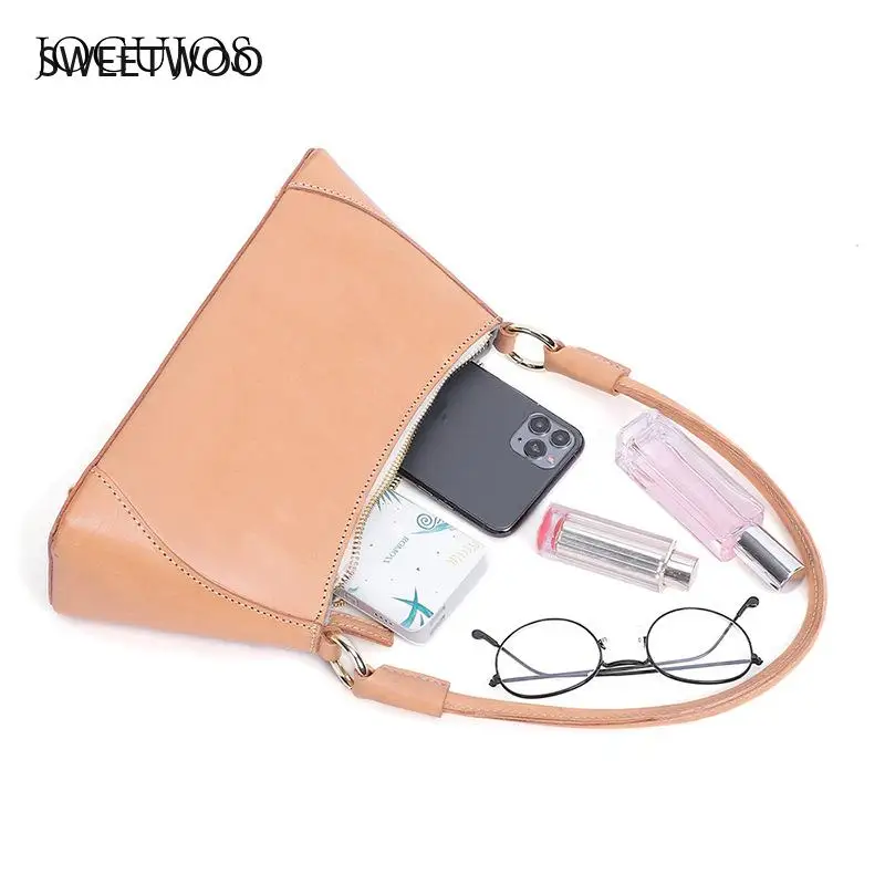 New Handbags European and American Style Vegetable Tanned Leather Baguette Underarm Bag Retro Fashion Handbag Shoulder
New Handbags European and American Style Vegetable Tanned Leather Baguette Underarm Bag Retro Fashion Handbag Shoulder