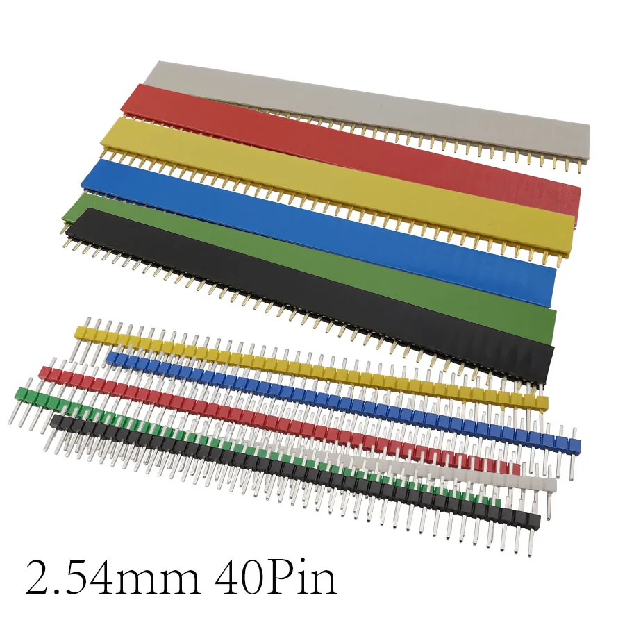 12Pcs/Set 2.54mm 40P Pin Single Row Male Female header Plug Socket 40Pin 2.54mm PCB Board Pin Header Connector Strip for Arduino
12Pcs/Set 2.54mm 40P Pin Single Row Male Female header Plug Socket 40Pin 2.54mm PCB Board Pin Header Connector Strip for Arduino