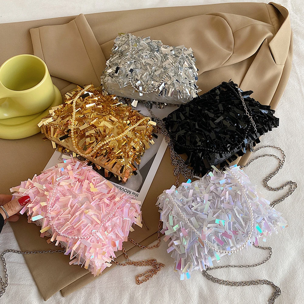 Handmade beaded sequins trendy luxury ladies mini messenger bag dinner bag
Handmade beaded sequins trendy luxury ladies mini messenger bag dinner bag
