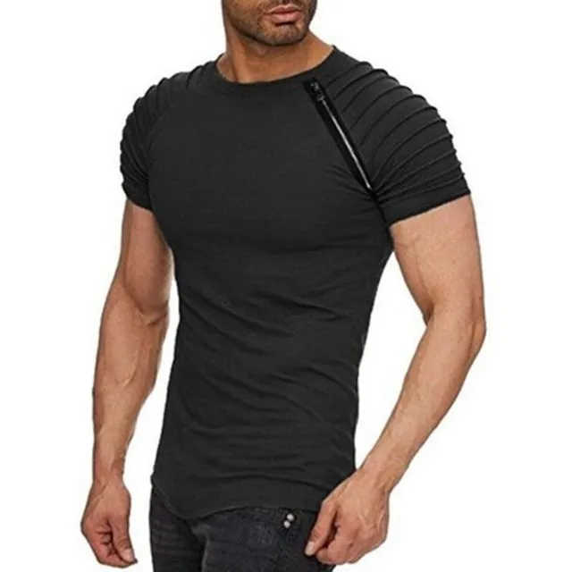 Men's cotton T-shirt plain short-sleeved shirt pleated stripes casual fashion limited time summer new style 2021
Men's cotton T-shirt plain short-sleeved shirt pleated stripes casual fashion limited time summer new style 2021