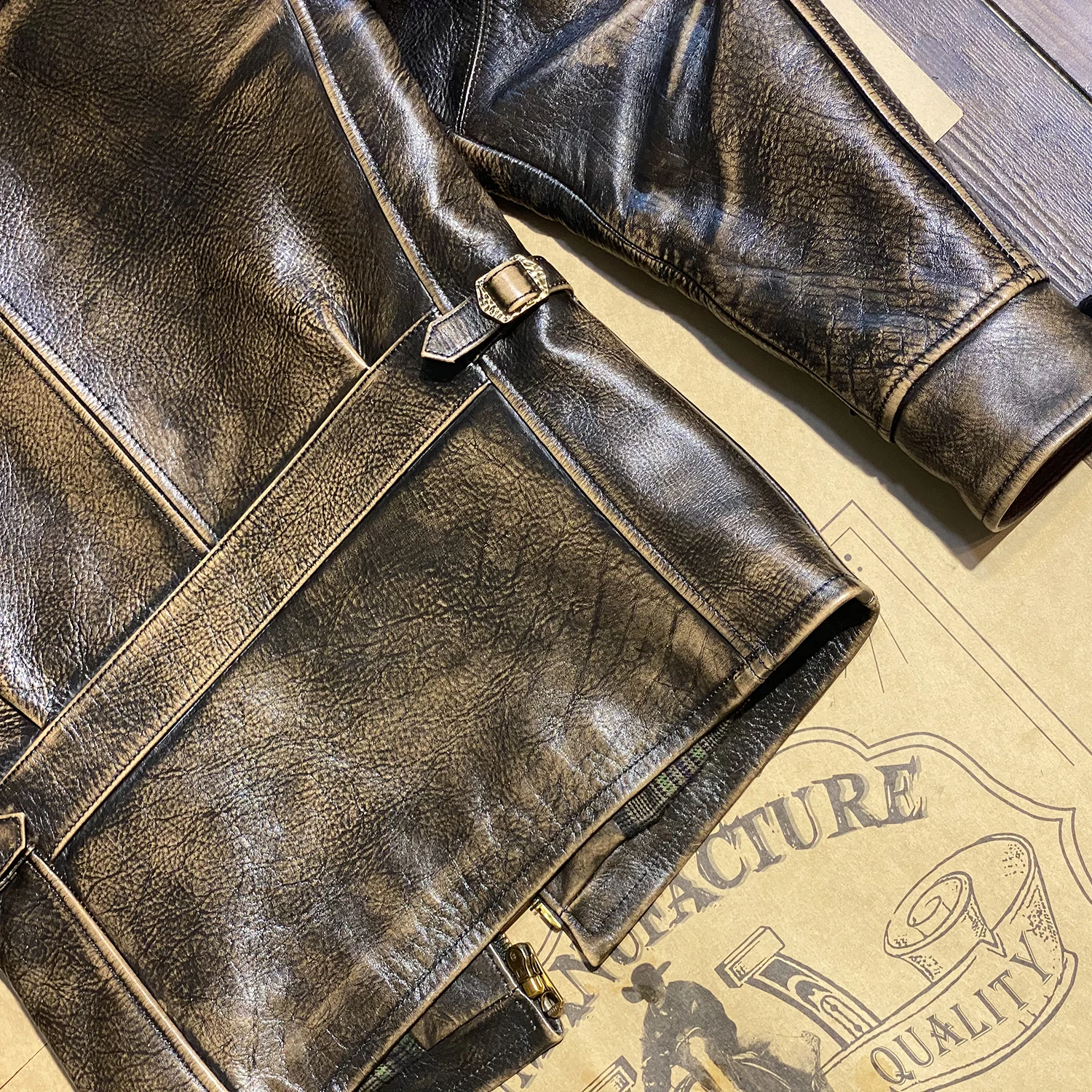 CDBT1550 Read Description ! Asian Size Super Quality Men's Genuine Cow Coat Cowhide Leather Aged Washing Jacket
CDBT1550 Read Description ! Asian Size Super Quality Men's Genuine Cow Coat Cowhide Leather Aged Washing Jacket
