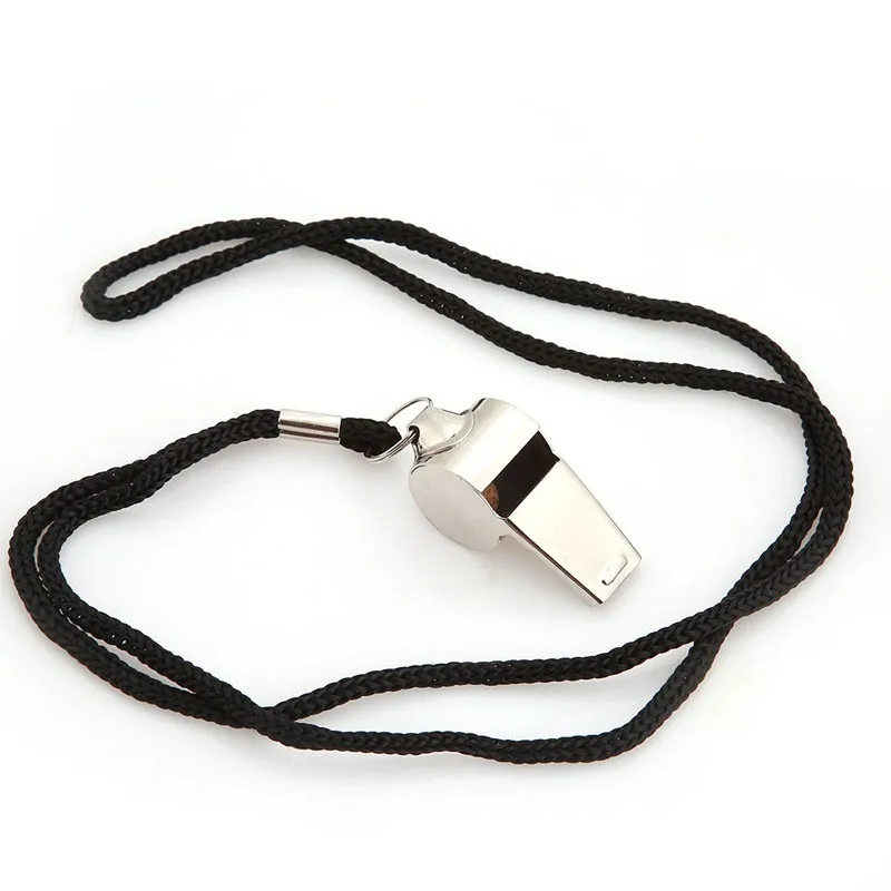 Metal Whistle Referee Sport Rugby Party Training School Soccer Football Basketball Cheerleaders Cheer Stainless Steel With Rope
Metal Whistle Referee Sport Rugby Party Training School Soccer Football Basketball Cheerleaders Cheer Stainless Steel With Rope