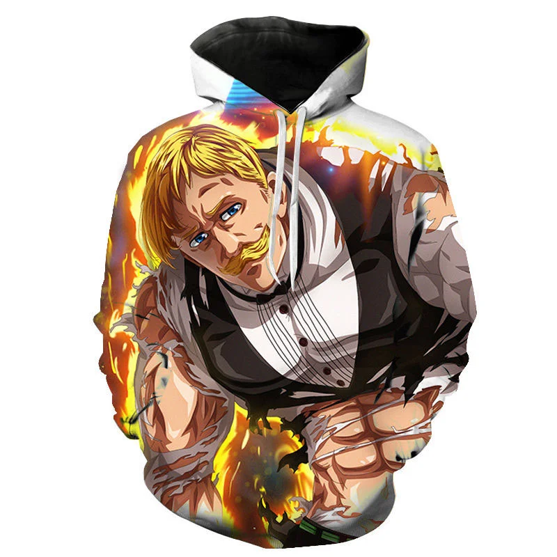 2021 Comic Cartoon Escanor Hoodies Printed 3D Sweatshirt Long Sleeve Men Women Streetwear Casual Pullover Tops Oversized Hoodie
2021 Comic Cartoon Escanor Hoodies Printed 3D Sweatshirt Long Sleeve Men Women Streetwear Casual Pullover Tops Oversized Hoodie