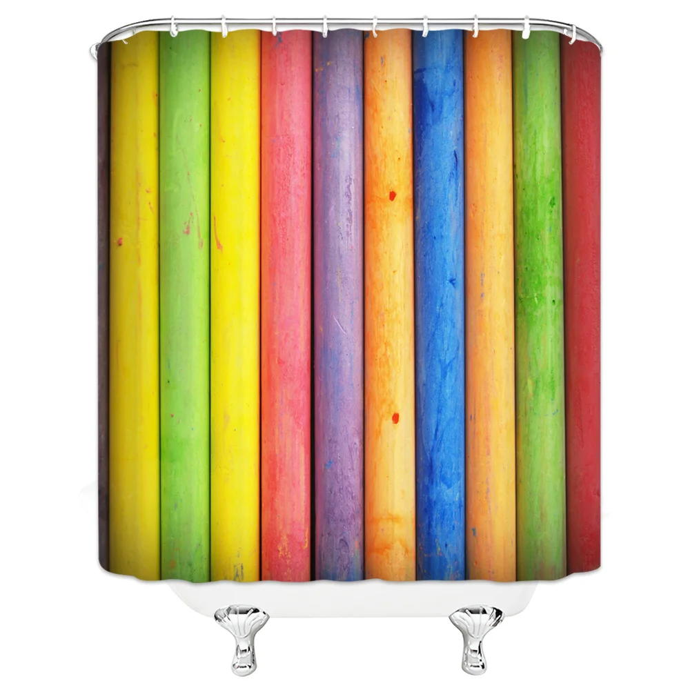 Colorful Rainbow Stripes Pattern Bathroom Curtain Decor Waterproof Polyester Eco-Friendly Shower Curtains 180*180cm & 180*120cm
Colorful Rainbow Stripes Pattern Bathroom Curtain Decor Waterproof Polyester Eco-Friendly Shower Curtains 180*180cm & 180*120cm
