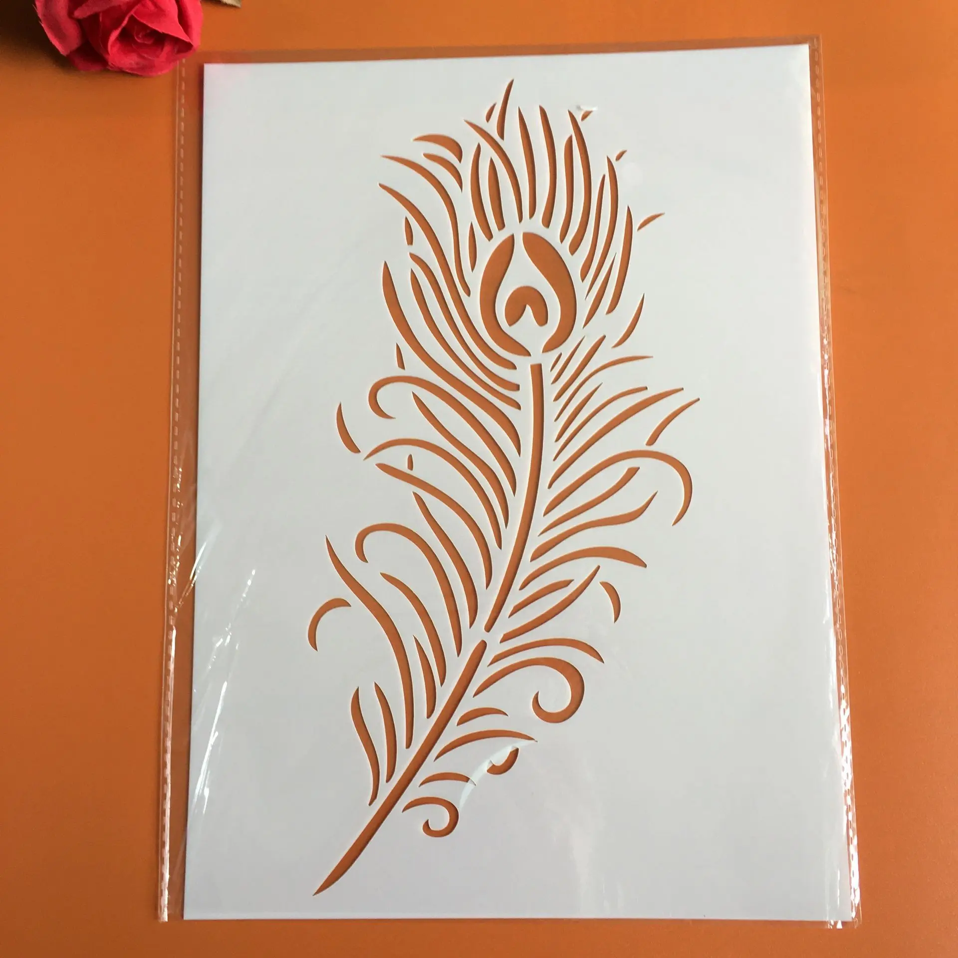29 * 21cm Large Feather DIY Stencils Wall Painting Scrapbook Coloring Embossing Album Decorative Paper Card Template
29 * 21cm Large Feather DIY Stencils Wall Painting Scrapbook Coloring Embossing Album Decorative Paper Card Template