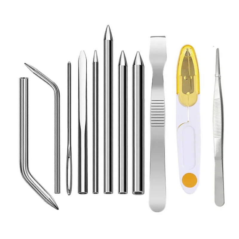 10/11PCS Stainless Steel Umbrella Rope Knitting Tool DIY Jewelry Accessories Bracelet Weaving Needles Tool Leveler Learner
10/11PCS Stainless Steel Umbrella Rope Knitting Tool DIY Jewelry Accessories Bracelet Weaving Needles Tool Leveler Learner