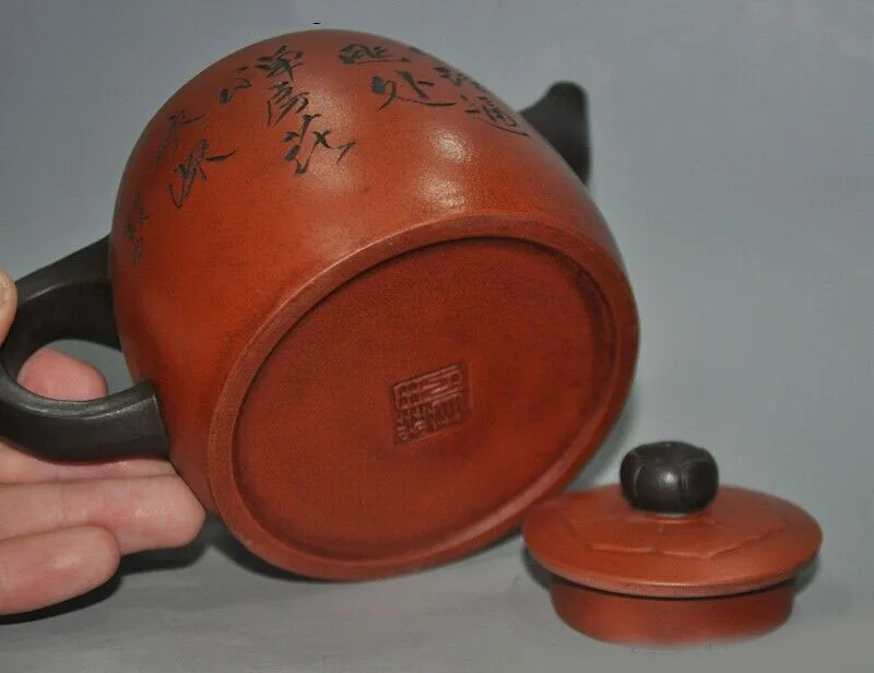 wedding decoration Marked Old Chinese Yixing Zisha pottery Carving bamboo Teapot pot Tea Maker
wedding decoration Marked Old Chinese Yixing Zisha pottery Carving bamboo Teapot pot Tea Maker