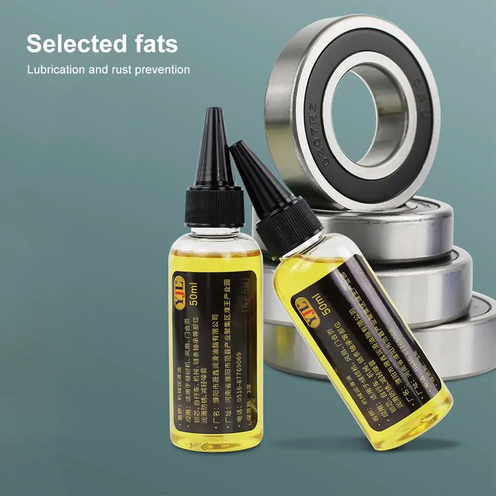 50ml Machinery Lubrication Oil Rust Proof Zipper Running Sewing Machine Oil Fan Hinge Door Keyhole Bearing Gear Lubrication
50ml Machinery Lubrication Oil Rust Proof Zipper Running Sewing Machine Oil Fan Hinge Door Keyhole Bearing Gear Lubrication