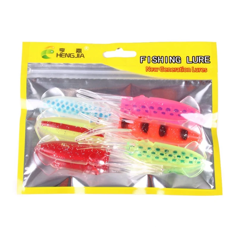 6pcs/set Soft Rubber Bait Fishing Lure Squid / Octopus Shape Reusable Ocean Seawater Fishing Baits Accessories
6pcs/set Soft Rubber Bait Fishing Lure Squid / Octopus Shape Reusable Ocean Seawater Fishing Baits Accessories