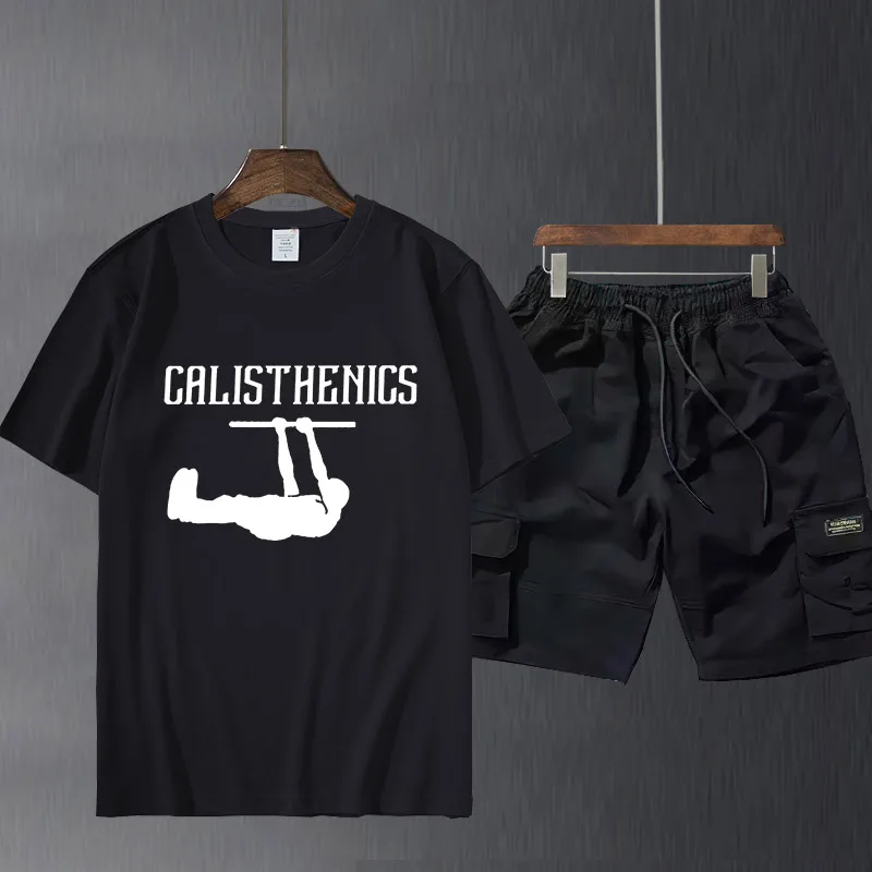 Мужские костюмные брюки с коротким рукавом, футболка Calisthenics, лучшая спортивная футболка Calisthenics, Мужская большая футболка с принтом и коротк...
Мужские костюмные брюки с коротким рукавом, футболка Calisthenics, лучшая спортивная футболка Calisthenics, Мужская большая футболка с принтом и коротк...