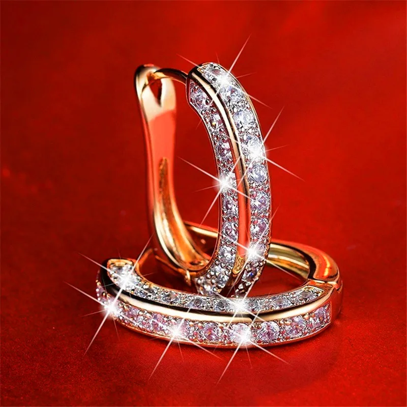 Luxury Female White Crystal Hoop Earrings Silver Color Zircon Stone Earrings For Women Punk Hip Hop Wedding Earrings
Luxury Female White Crystal Hoop Earrings Silver Color Zircon Stone Earrings For Women Punk Hip Hop Wedding Earrings