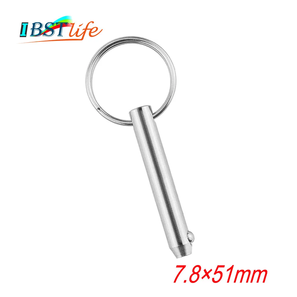 7.8*51mm Marine Grade 316 Stainless Steel 5/16 inch Quick Release Ball Pin for Boat Bimini Top Deck Hinge
7.8*51mm Marine Grade 316 Stainless Steel 5/16 inch Quick Release Ball Pin for Boat Bimini Top Deck Hinge