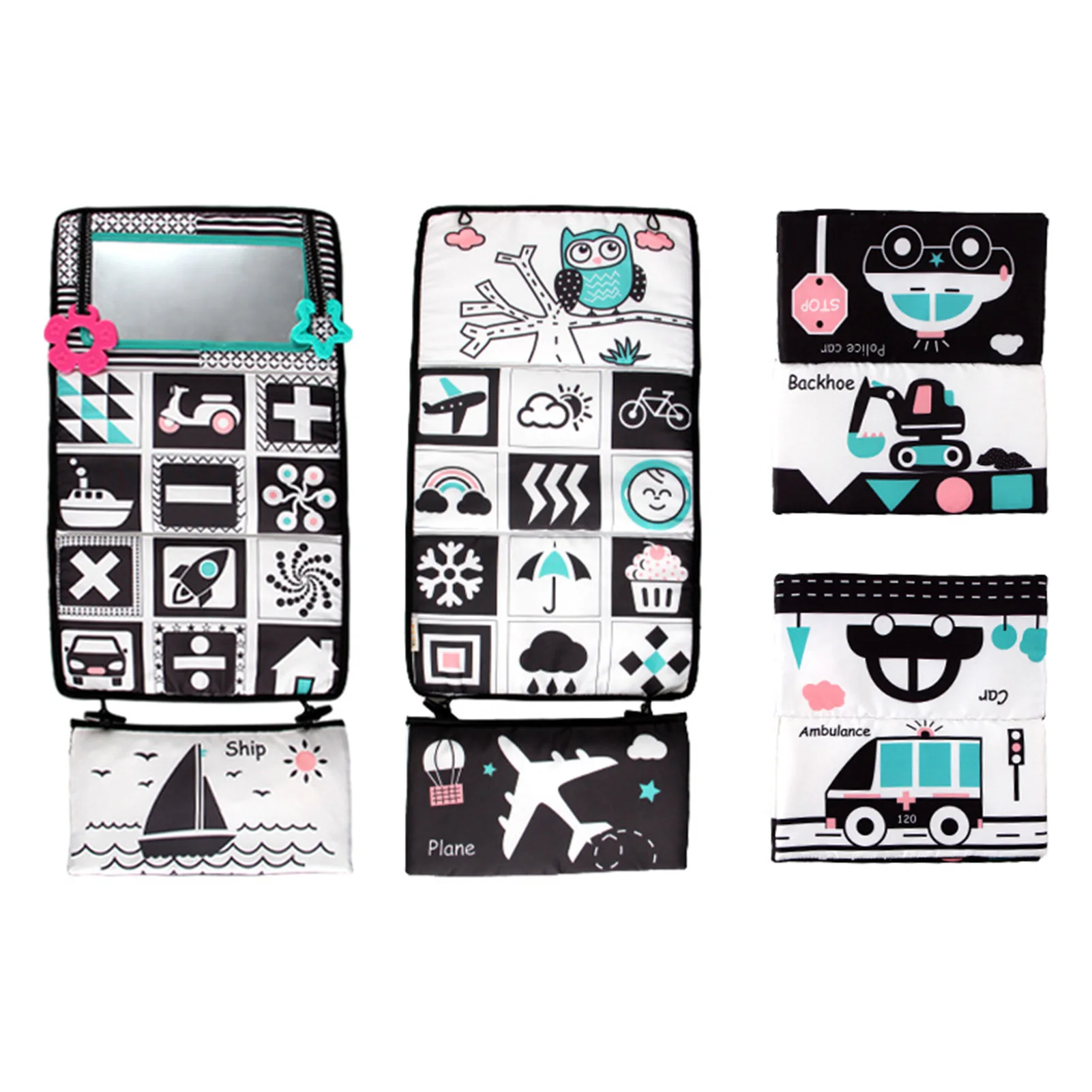 Tummy Time Floor Mirror Magic Distorting Mirror Cloth Book Toy Foldable Black & White Teethers Baby Vision Training Judicious
Tummy Time Floor Mirror Magic Distorting Mirror Cloth Book Toy Foldable Black & White Teethers Baby Vision Training Judicious