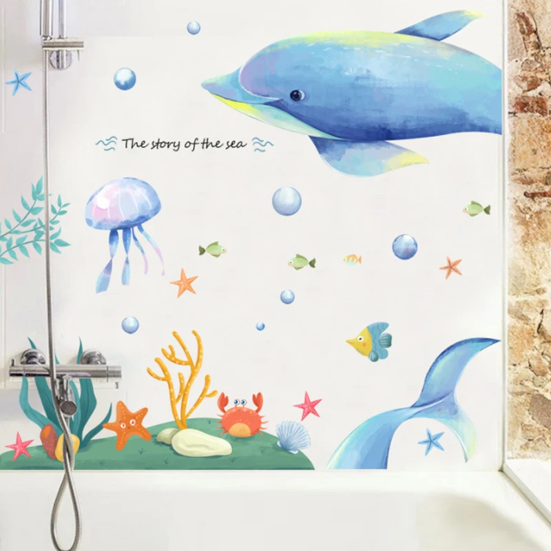 New Ocean Dolphin Seaweed Decorative Wall Stickers Living Room Bedroom Children's Room Decorative Stickers
New Ocean Dolphin Seaweed Decorative Wall Stickers Living Room Bedroom Children's Room Decorative Stickers