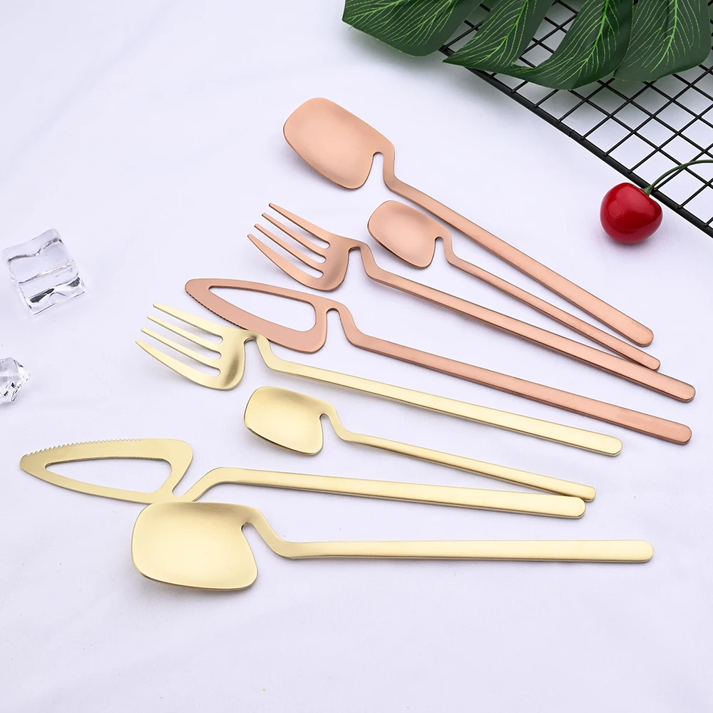 6/8/10Set Colorful Flatware Set Gold Cutlery Set 18/10 Stainless Steel Flatware Party Dinnerware Tableware Spoon And Fork Set 
6/8/10Set Colorful Flatware Set Gold Cutlery Set 18/10 Stainless Steel Flatware Party Dinnerware Tableware Spoon And Fork Set