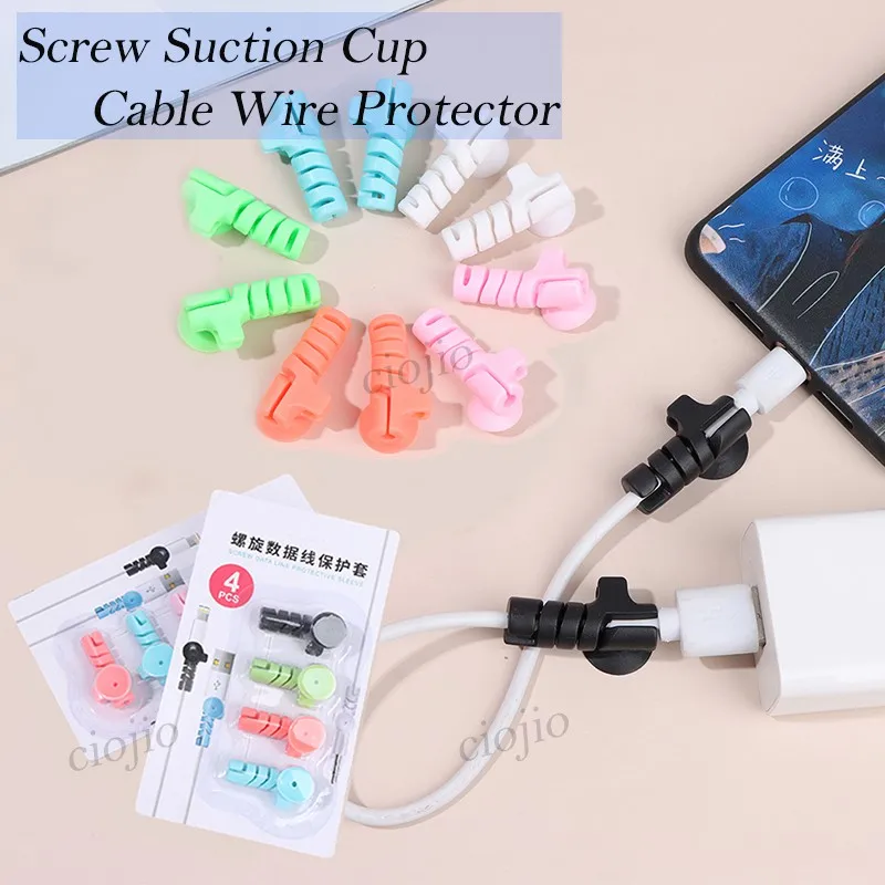 【Random Color】4pcs/set Screw Suction Cup Cable Wire Protector Charge Cord Spiral Data Line Cable Protector Screw Data
【Random Color】4pcs/set Screw Suction Cup Cable Wire Protector Charge Cord Spiral Data Line Cable Protector Screw Data
