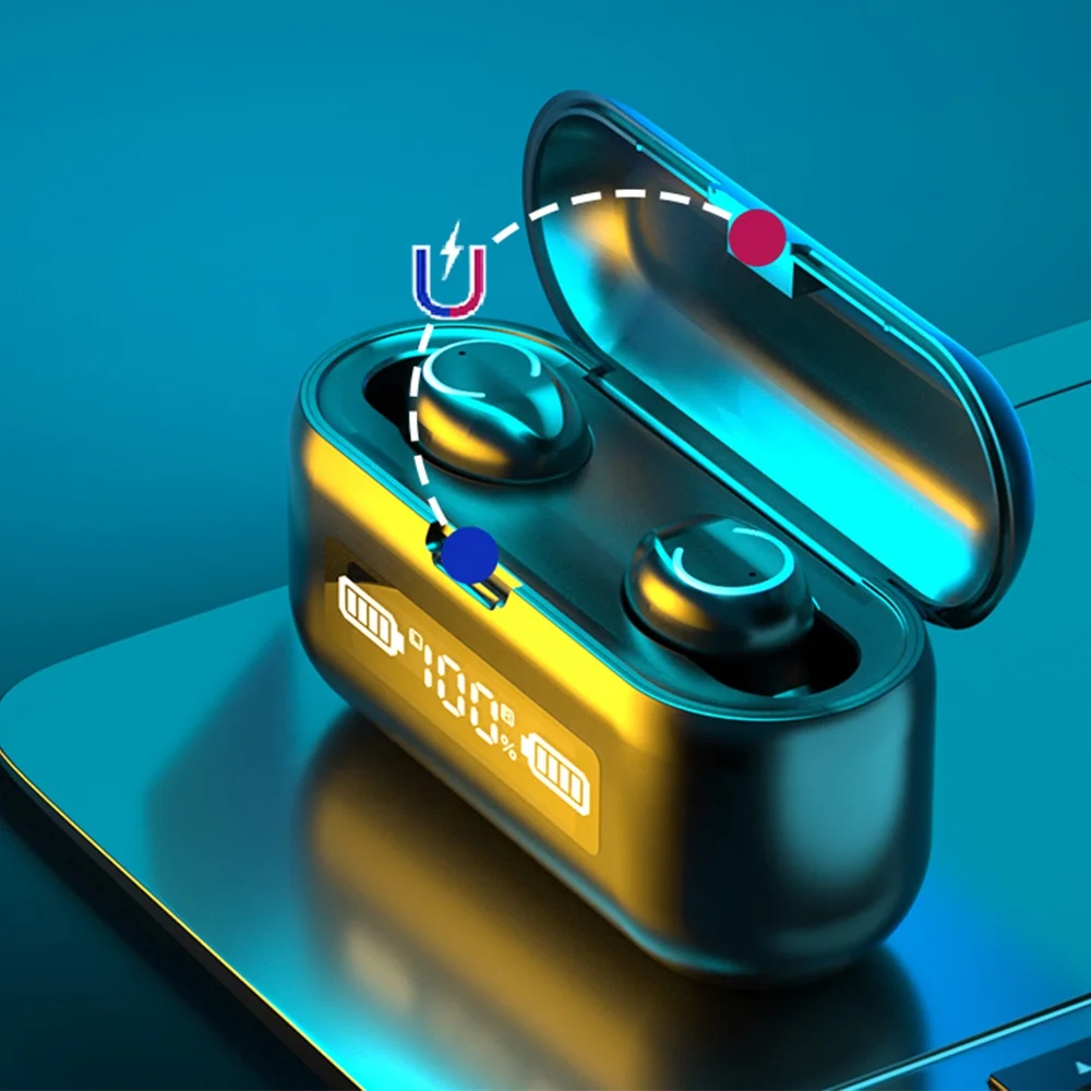 TWS Bluetooth 5.1 Earphone 2000mAh Charging Box 9D Surround Sound Bass Waterproof Earphone Earphone 
TWS Bluetooth 5.1 Earphone 2000mAh Charging Box 9D Surround Sound Bass Waterproof Earphone Earphone
