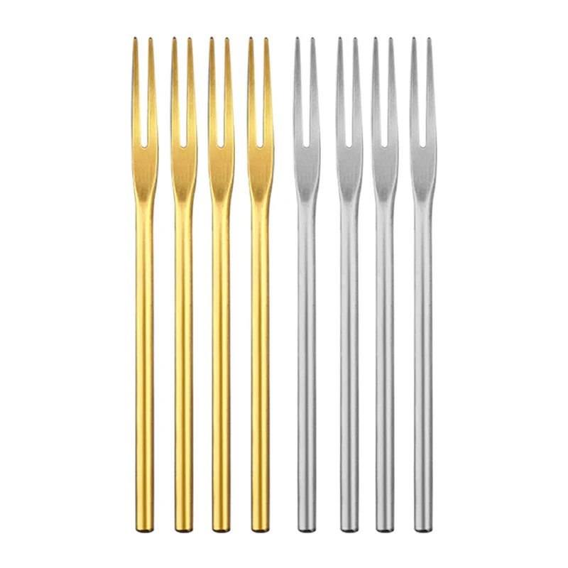 1pcs Stainless Steel Two-tine Fork Fruit Fork Tableware Multiple Use Snack Cake Dessert Fork Cafeteria Home Flatware accessories
1pcs Stainless Steel Two-tine Fork Fruit Fork Tableware Multiple Use Snack Cake Dessert Fork Cafeteria Home Flatware accessories