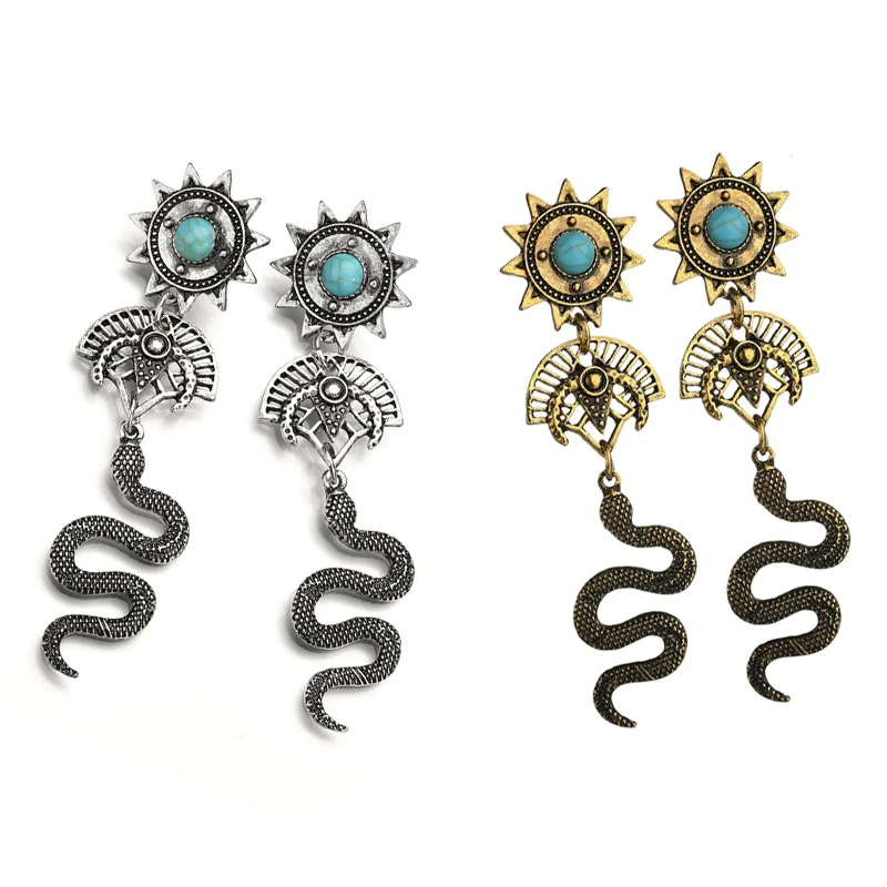 Retro Snake Earring Women 2020 Novel Hoop Sunflower earrings Shape Alloy Pendant Earrings Chic Unique Charming Party Gifts
Retro Snake Earring Women 2020 Novel Hoop Sunflower earrings Shape Alloy Pendant Earrings Chic Unique Charming Party Gifts