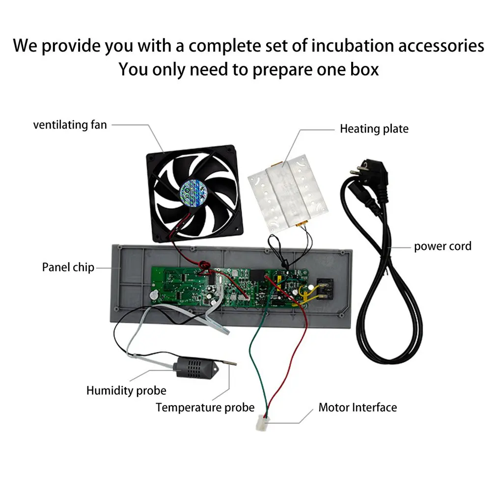 HTMC-5 Egg Incubator Controller Set DIY Mini Incubator Controller Constant Temperature Eggs Incubation Box Accessories
HTMC-5 Egg Incubator Controller Set DIY Mini Incubator Controller Constant Temperature Eggs Incubation Box Accessories