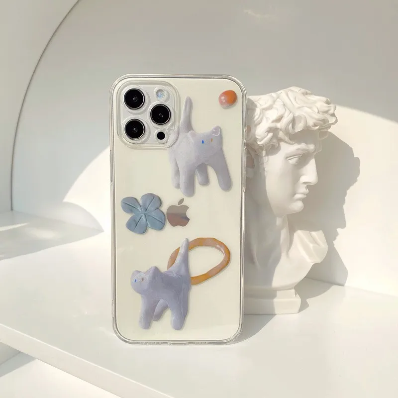 Cute art Cat Cover Clear Silicone Cat Cover For iPhone12 13 11 Pro MAX X XR 7 8 plus xsmax Transparent soft Silicone Phone Case
Cute art Cat Cover Clear Silicone Cat Cover For iPhone12 13 11 Pro MAX X XR 7 8 plus xsmax Transparent soft Silicone Phone Case