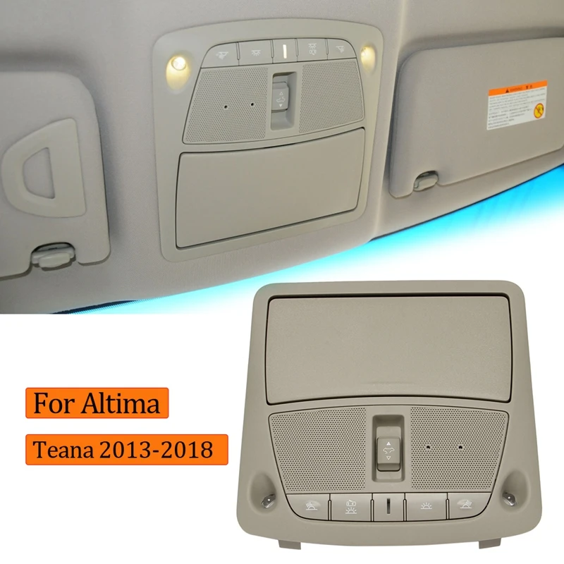 For Nissan Altima Teana 2013-2018 Interior OverHead Map Lamp Reading Light Sunroof Switch Console Assembly 26430-8995D 
For Nissan Altima Teana 2013-2018 Interior OverHead Map Lamp Reading Light Sunroof Switch Console Assembly 26430-8995D