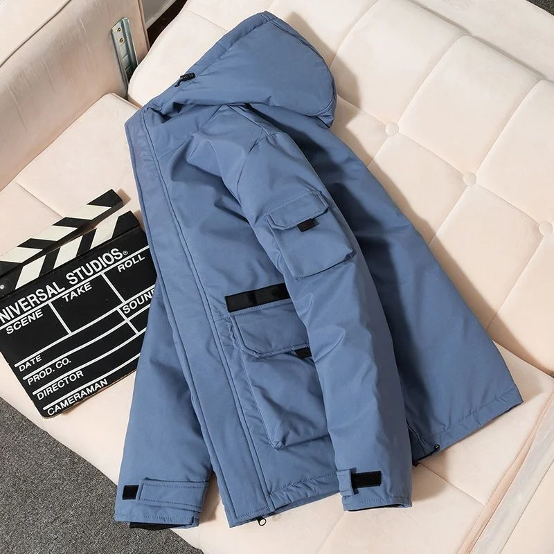 Winter Men Korean White Duck Down Jacket Thick Warm Streetwear Cargo Hooded Parka Overcoat Male Windbreaker Outerwear
Winter Men Korean White Duck Down Jacket Thick Warm Streetwear Cargo Hooded Parka Overcoat Male Windbreaker Outerwear