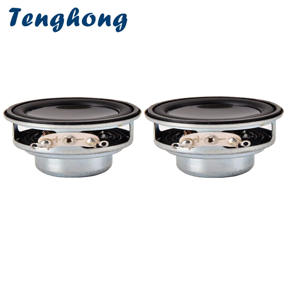 

Tenghong 2pcs 40MM Mini Audio Portable Speakers 16 Core 4Ohm 5W Full Range Blueooth Speaker Unit DIY PU Side Round Loudspeakers
