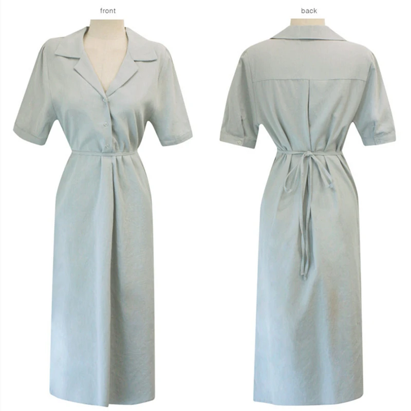 2021 New Women Summer Shirt Dresses Fashionable Elegant Lace Up Vintage Korean Style Oversize Split Pockets Long Dress Dr2183
2021 New Women Summer Shirt Dresses Fashionable Elegant Lace Up Vintage Korean Style Oversize Split Pockets Long Dress Dr2183